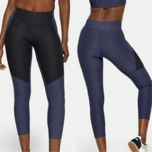 Outdoor Voices blue & black workout exercises gym leggings size medium
